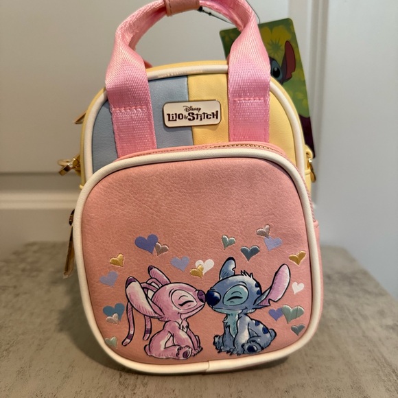 Disney Handbags - Disney Lilo & Stitch Multicolored Stitch & Angel Crossbody Bag